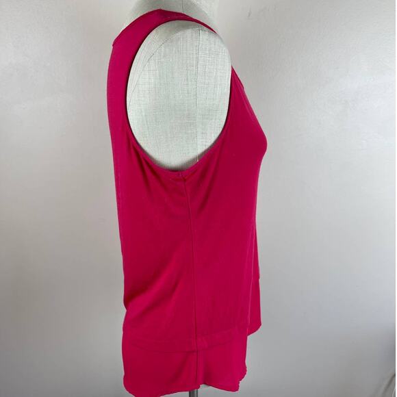 Massini Womens Small Pink Sleeveless Tank Top Polyester Rayon - Picture 8 of 9